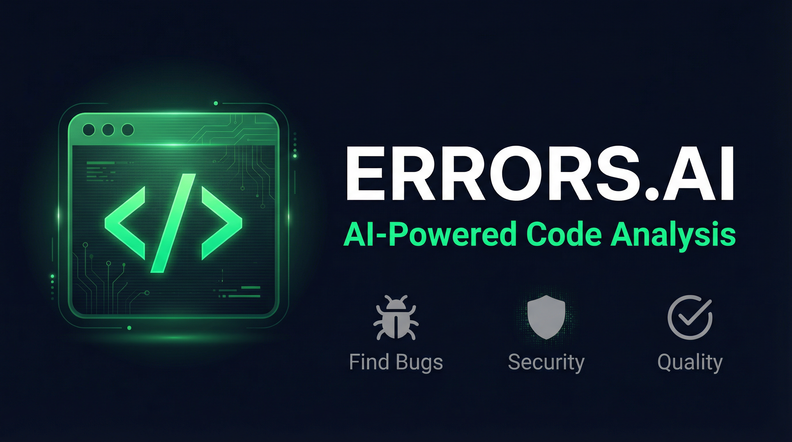 Errors.AI - AI-Powered Code Error Detection & Security Analysis